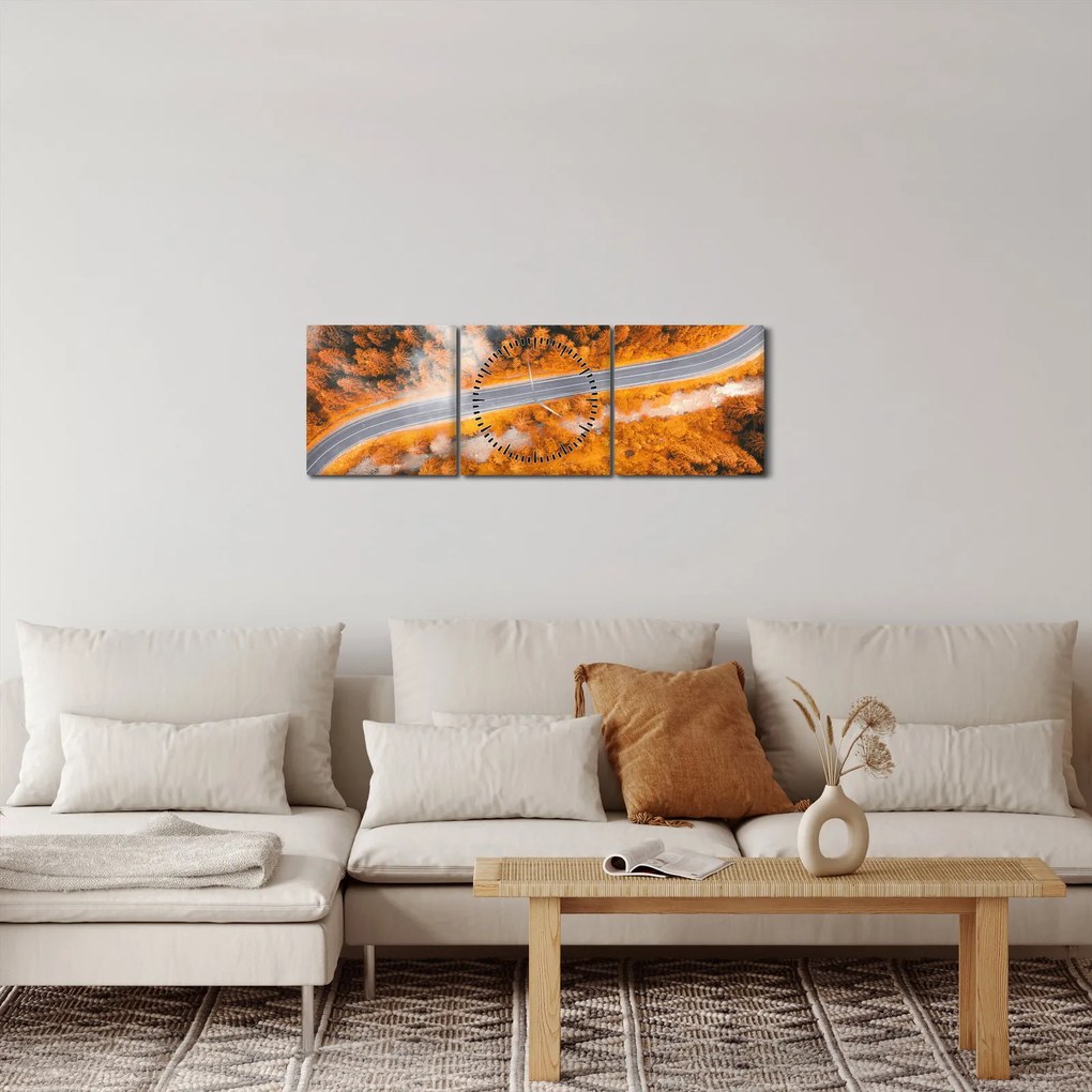 Kép - Hegyi út (órával) (90x30 cm)