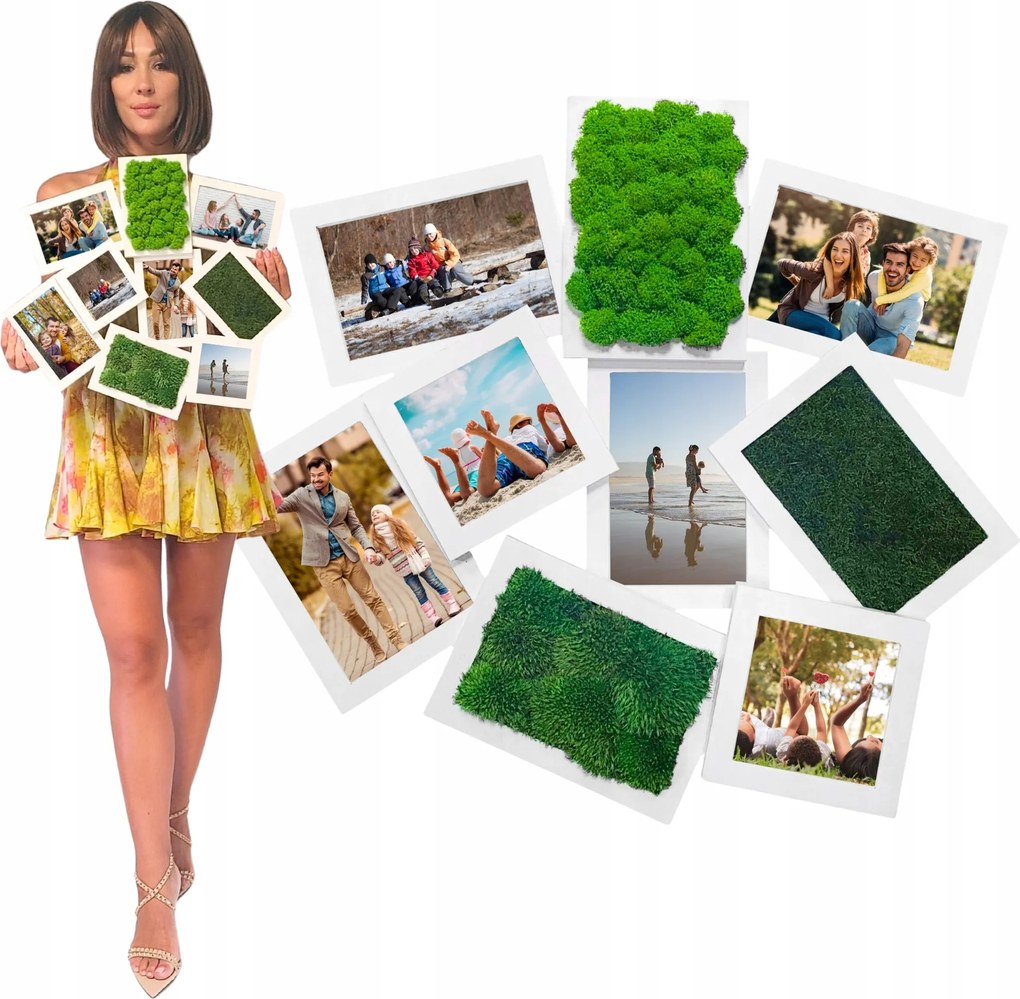 Képkeret Moha Chrobotek kép Multikeret fa falra Nagy