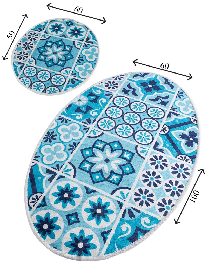 Fürdőszobaszőnyeg Szett (2 db) Ceramic Djt