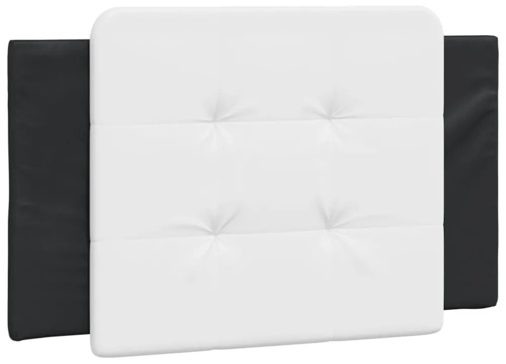 fekete és fehér műbőr fejtámla párna Zadar 80 cm