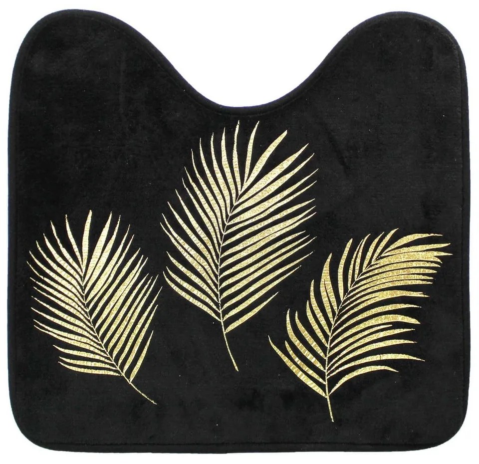 Fekete-aranyszínű fürdőszobai kilépő WC-hez 45x45 cm Orbella – douceur d'intérieur