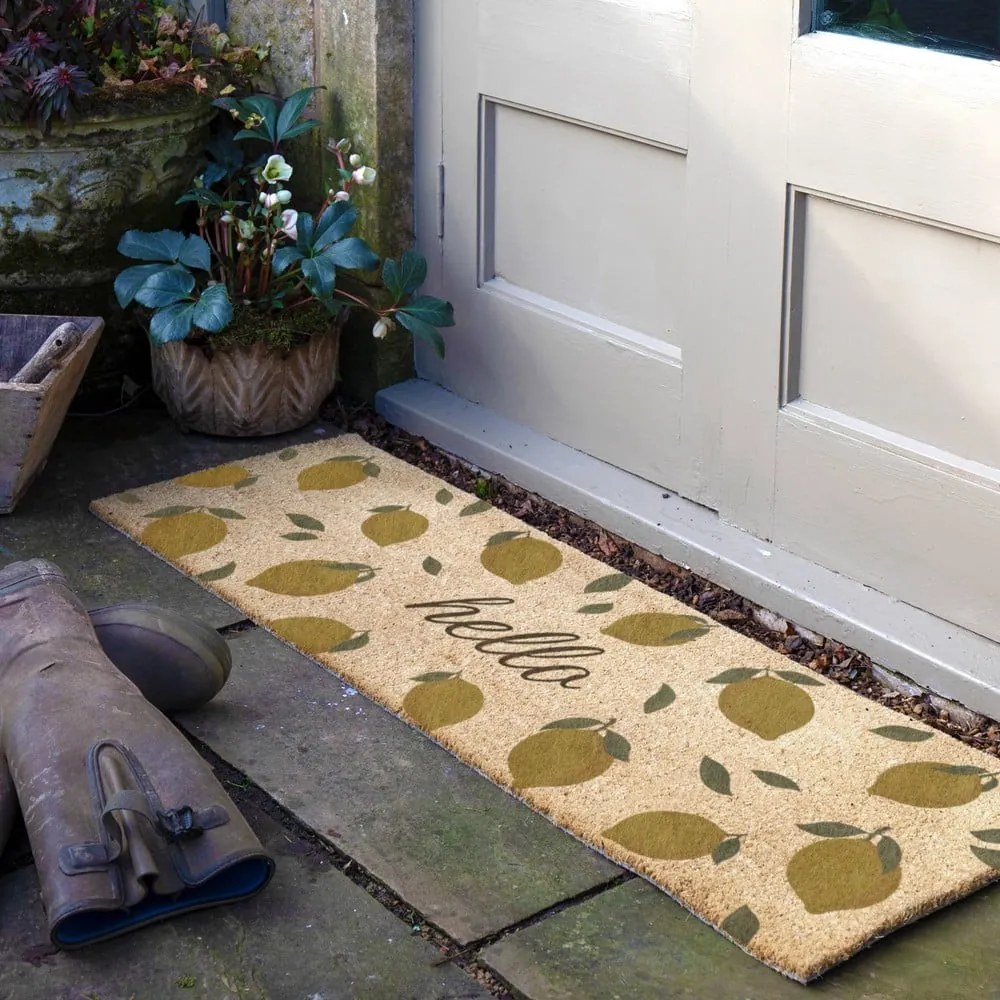 Kókuszrost lábtörlő 40x120 cm Hello Lemons – Artsy Doormats