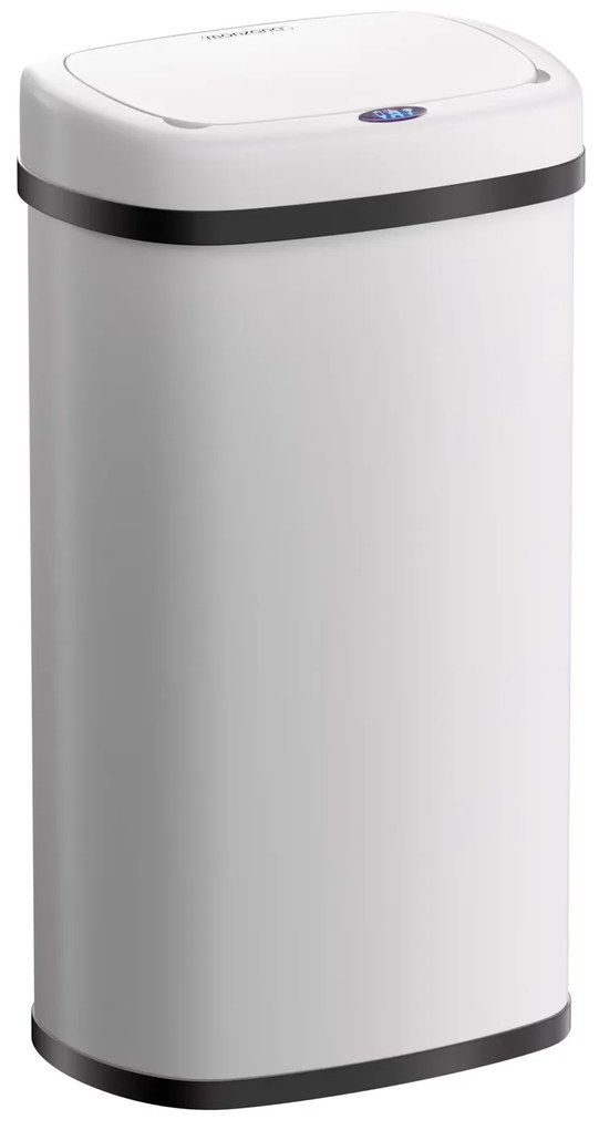 Deuba Érintésmentes szögletes szemetes USB-vel 50 l - fehér