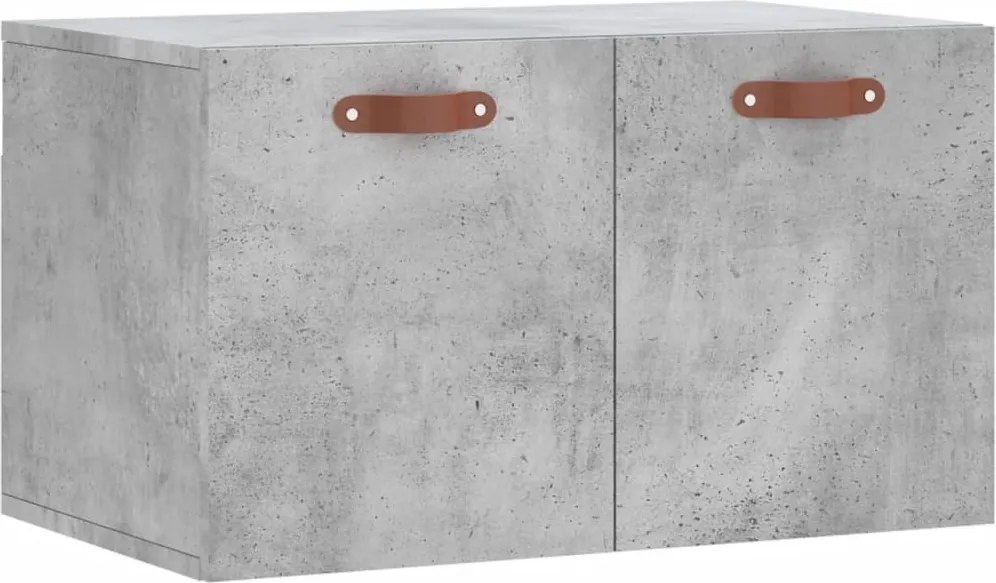 vidaXL betonszürke szerelt fa faliszekrény 60 x 36,5 x 35 cm