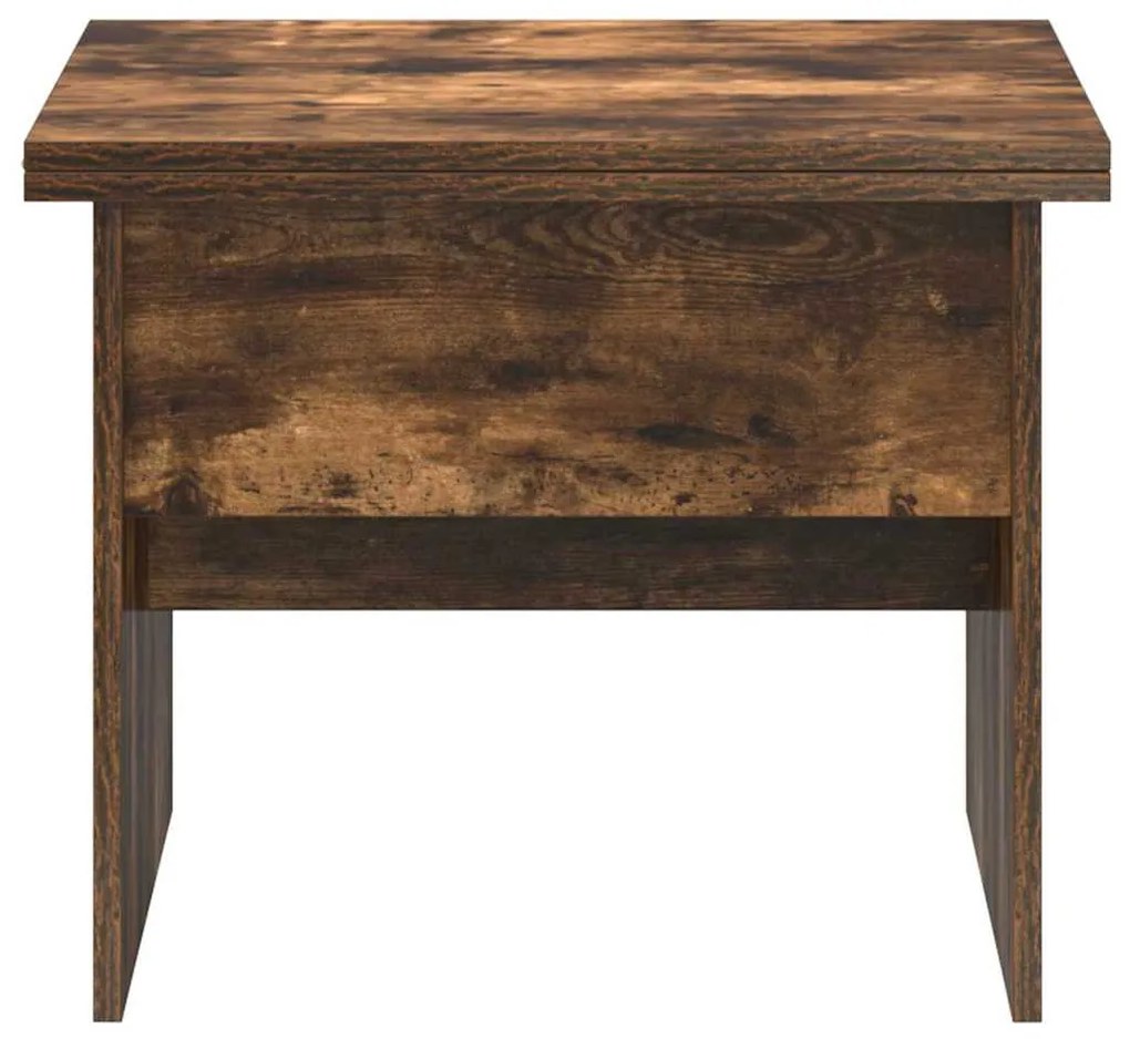 vidaXL Dohányzóasztal Füstölt tölgy 55 x 54,5 x 45 cm Faanyag