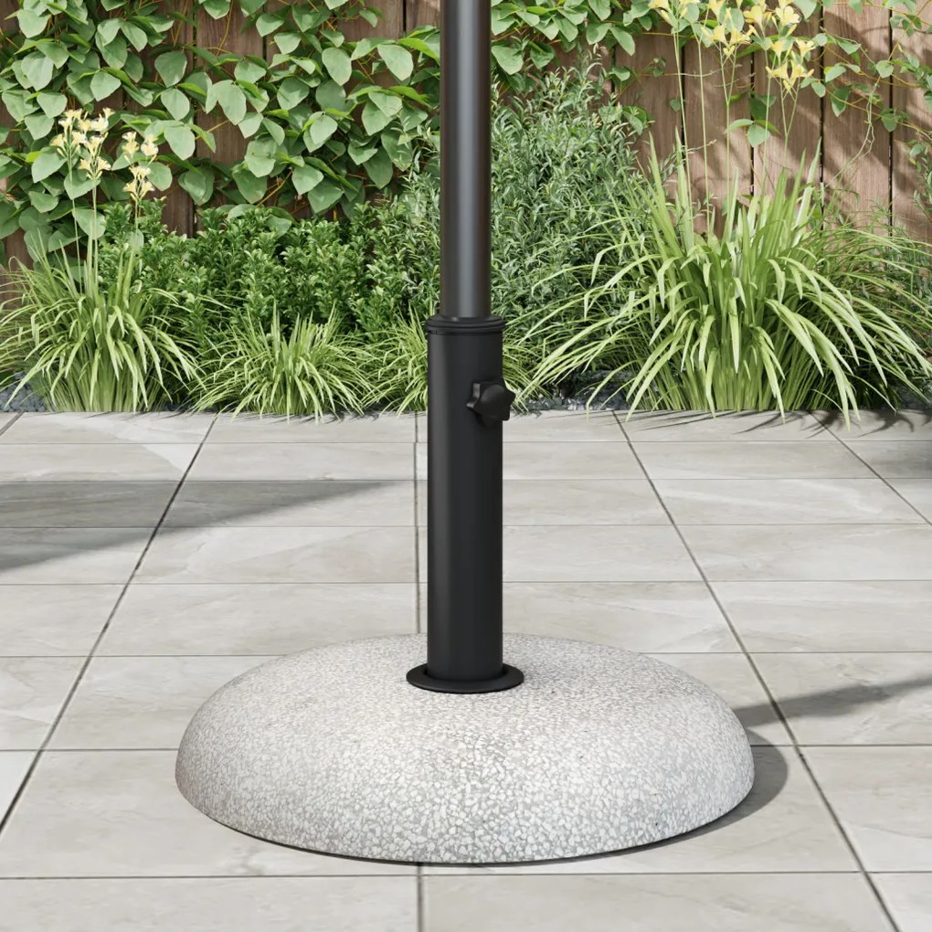 Napernyőalap 37/42/52/58mm oszlopokhoz Világosszürke Beton 20 kg