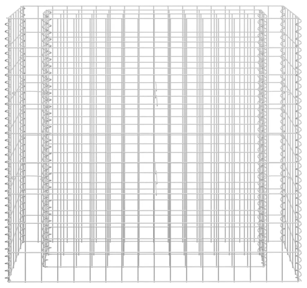 Horganyzott acél gabion magaságyás 90 x 30 x 90 cm