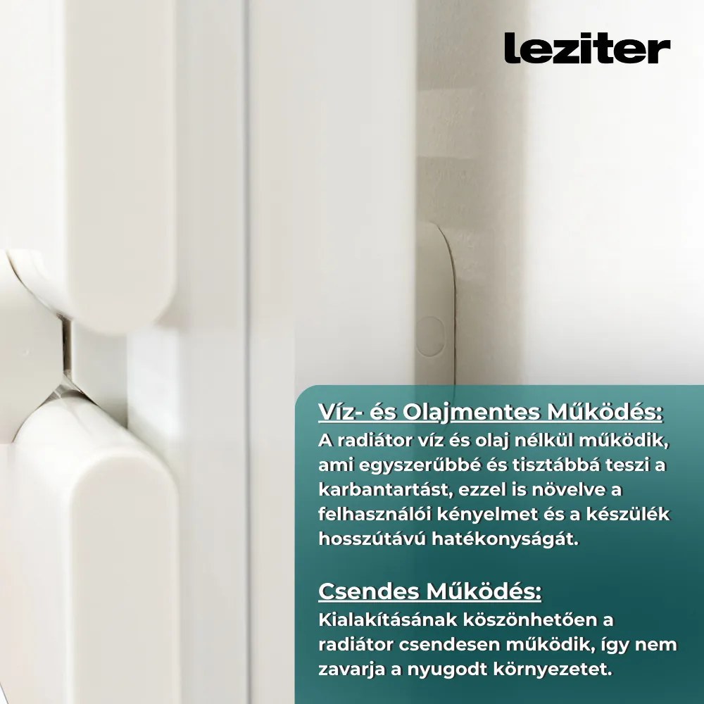 Elektromos törölközőszárító radiátor 500W - FEHÉR