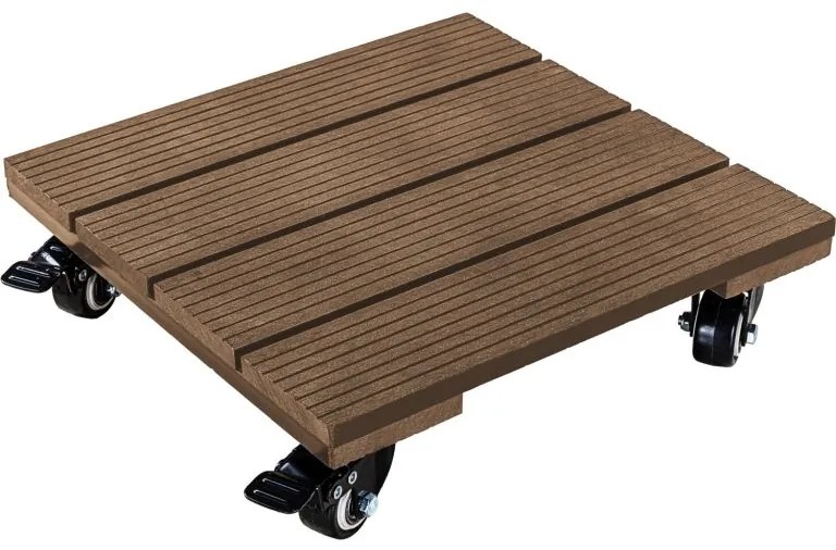 STILISTA Mozgó talapzat virágcseréphez világos barna