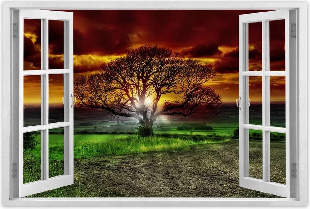 Poszterek 120x80 Varázslatos fa tájkép