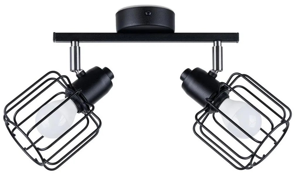 Sollux SL.1115 - Spotlámpa BELUCI 2xE14/40W/230V fekete