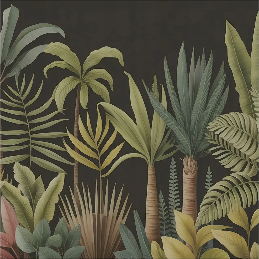 Fotótapéta Falra Előszoba Konyha Trópusi dzsungel 250x250 Ragasztó