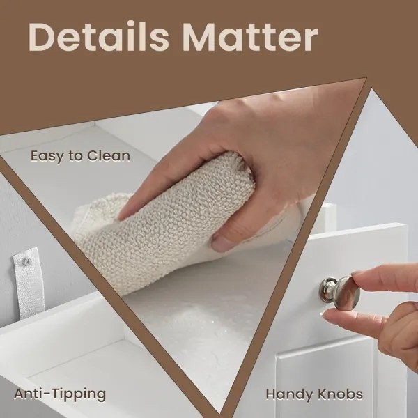 ZURI fehér szekrény