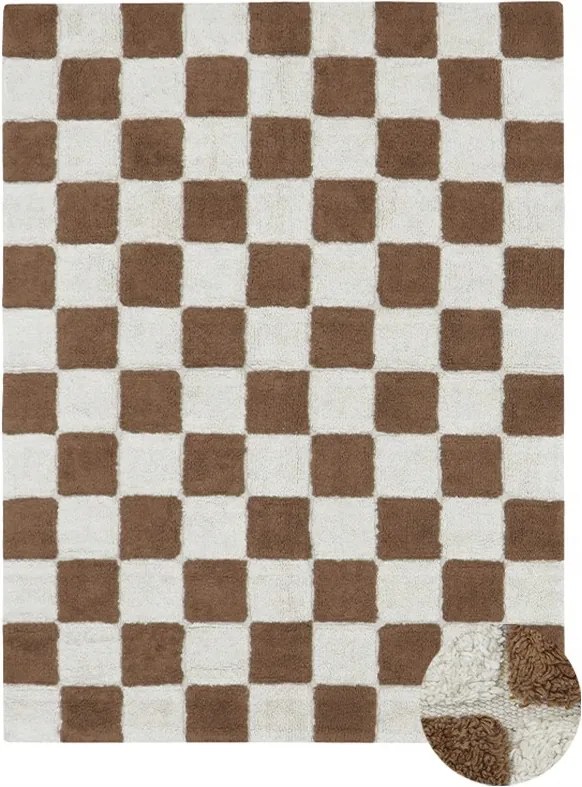 Lorena Canals Pamut szőnyeg Kitchen Tiles Toffee 90x130 cm