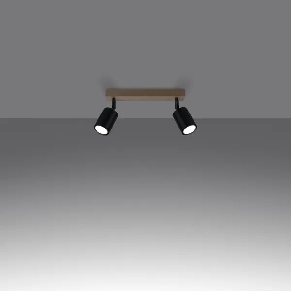 Sollux SL.1291 - Spotlámpa VERDO 2xGU10/10W/230V fekete