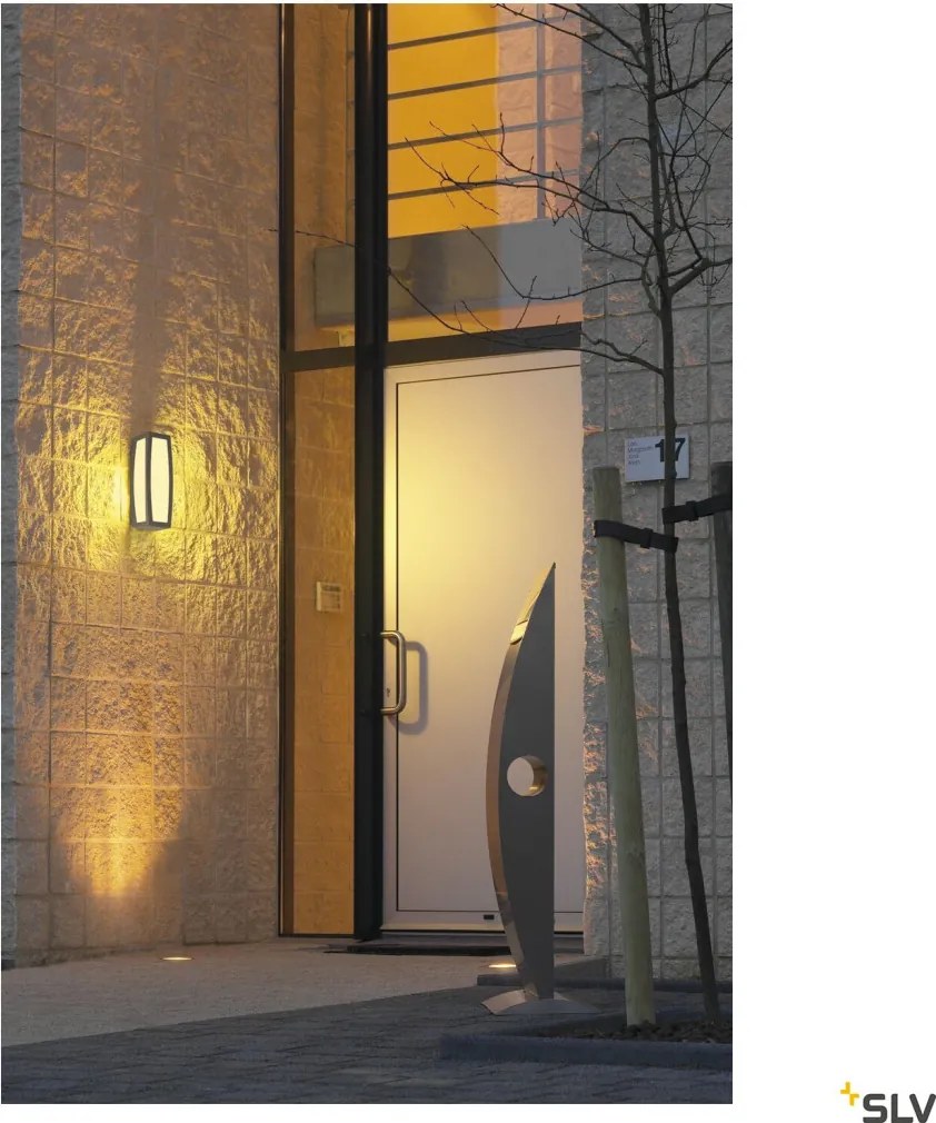 SLV 230085 MERIDIAN BOX Modern Kültéri Fali Lámpa Antracit E27 IP54