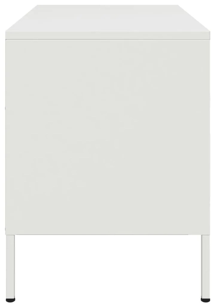 fehér acél TV-szekrény 68 x 39 x 50,5 cm