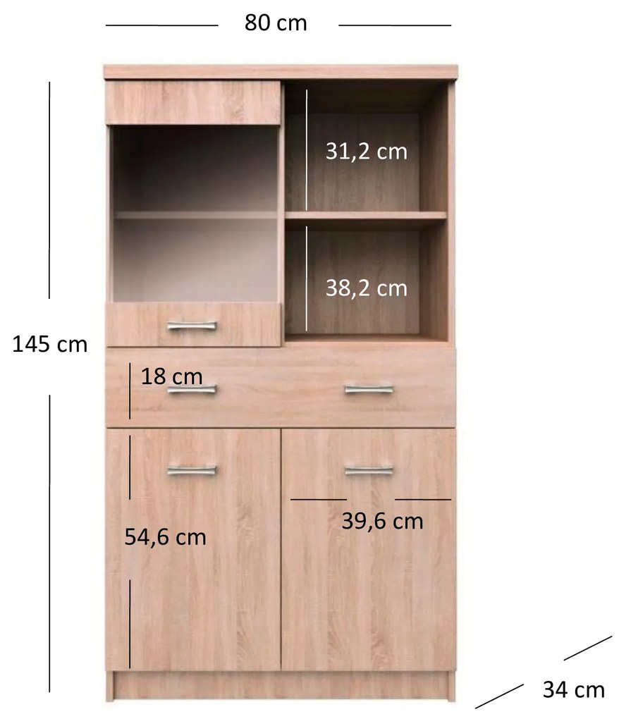 Cipőtároló Tianna (szonoma tölgy). 1053327