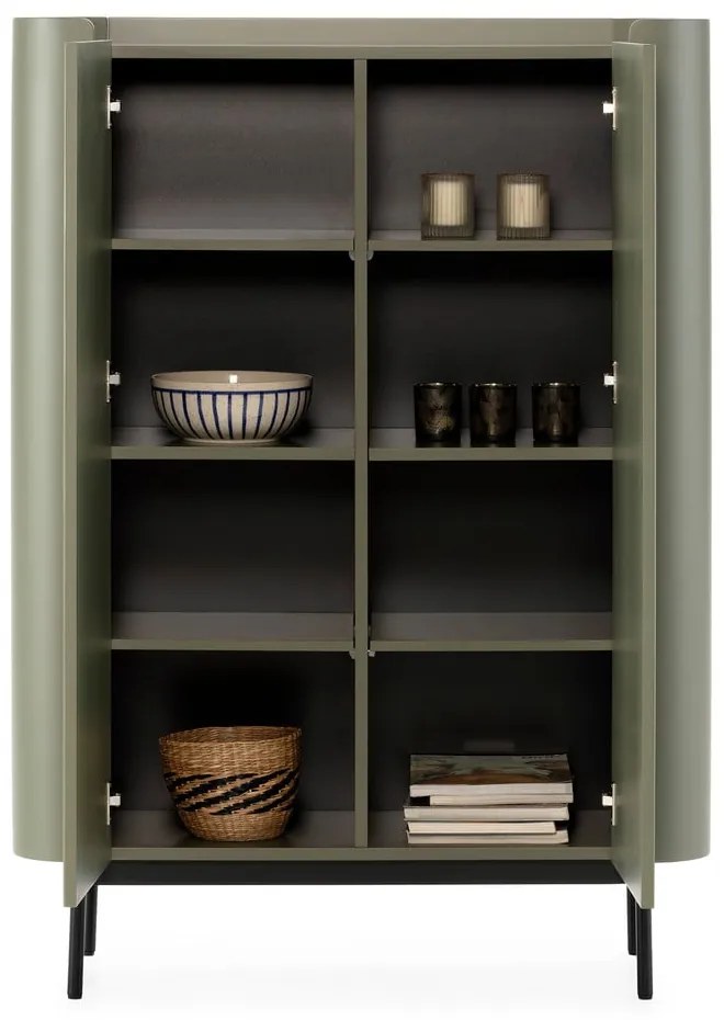 Zöld szekrény 100x140x40 cm Willa – MOME