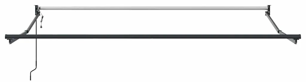 narancssárga-barna automata behúzható napellenző 3 x 2,5 m