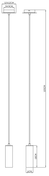 Globo 57911HW - ROBBY 1xGU10/35W/230V fehér függeszték