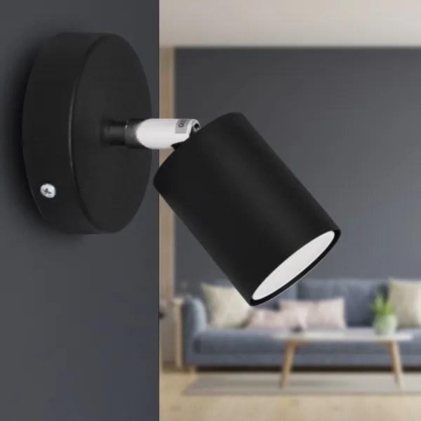 LED Fali spotlámpa TUNE 1xGU10/4,8W/230V fekete