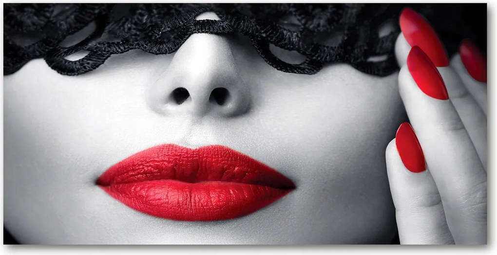 Fotótapéta üveg falra Csipke maszk 140x70