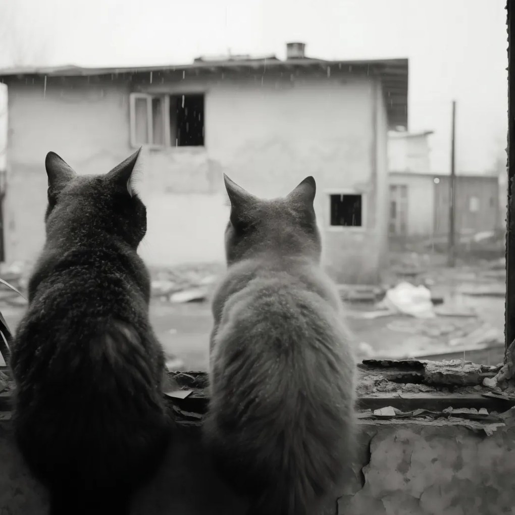 Poszter 60x60cm Gondolatok az elhagyatott küszöbről