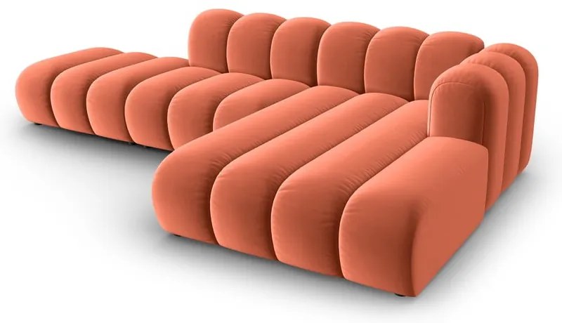 Rózsaszín sarokkanapé (jobb oldali) Lupine – Micadoni Home