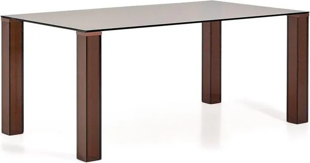 Üveg étkezőasztal 90x160 cm Adularia – Kave Home