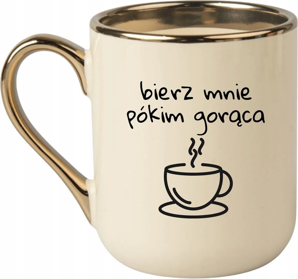 Bögre Elegáns Bézs Arany Rant Vicces Ajándék