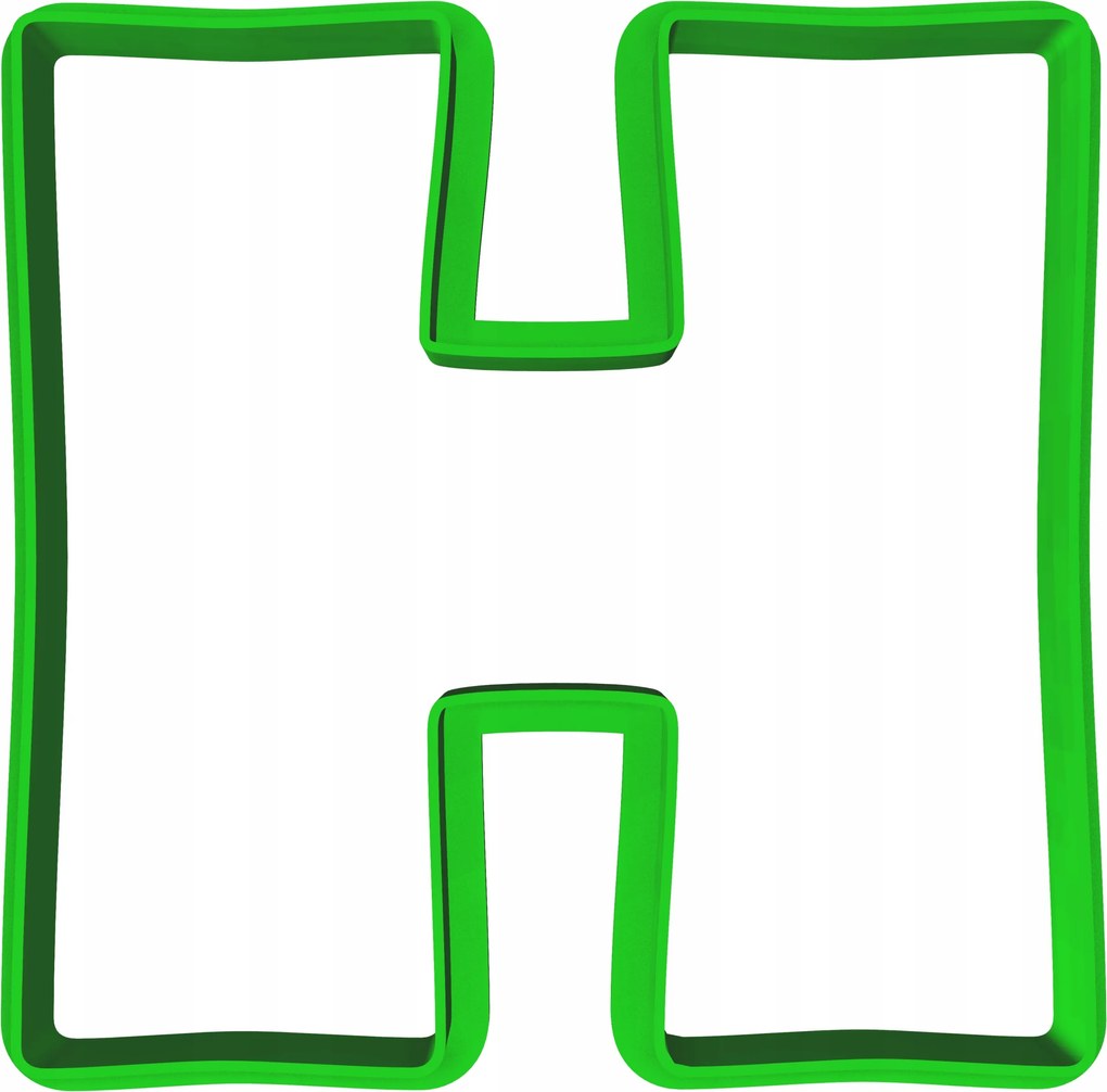 Oktató Keksz- És Mézeskalács lyukasztó H betű 8cm