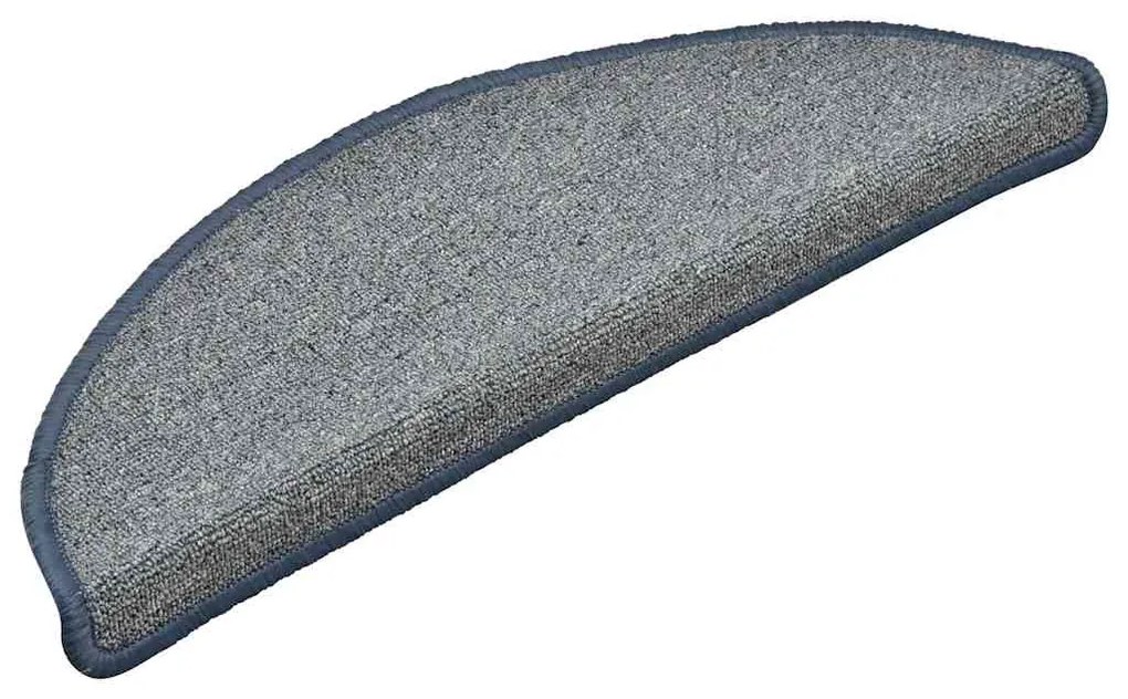 30 db világoskék és kék félkör alakú lépcsőszőnyeg 56 x 17 x 3 cm