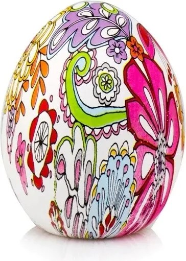Nagy húsvéti tojás színes dekoráció 15 cm