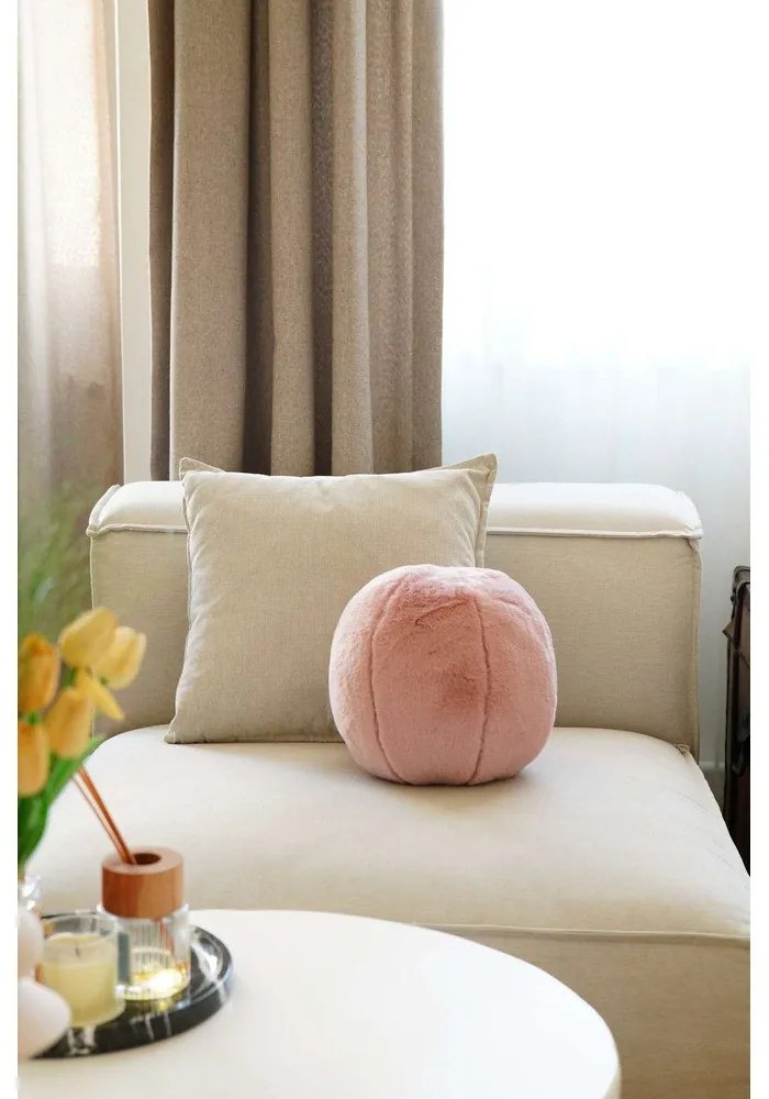 Mikroplüss díszpárna ø 25 cm Top – Mioli Decor