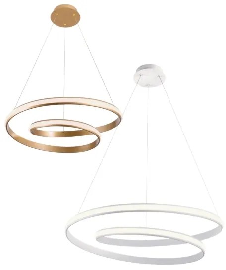 Redo 01-1795 - Dimmelhető sodronyos LED csillár TORSION LED/40W/230V fehér