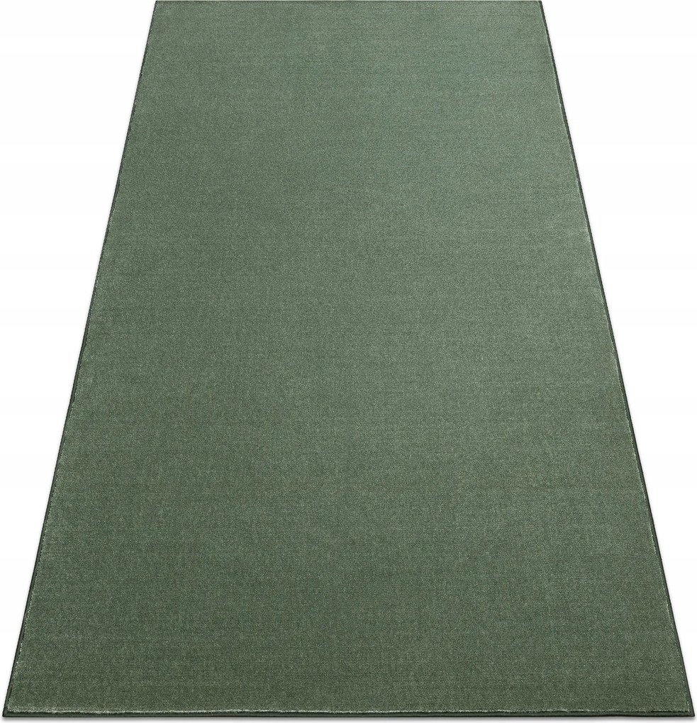 Szállodai hálószoba szőnyeg Egyszínű Sima Puha zöld 200x200 cm