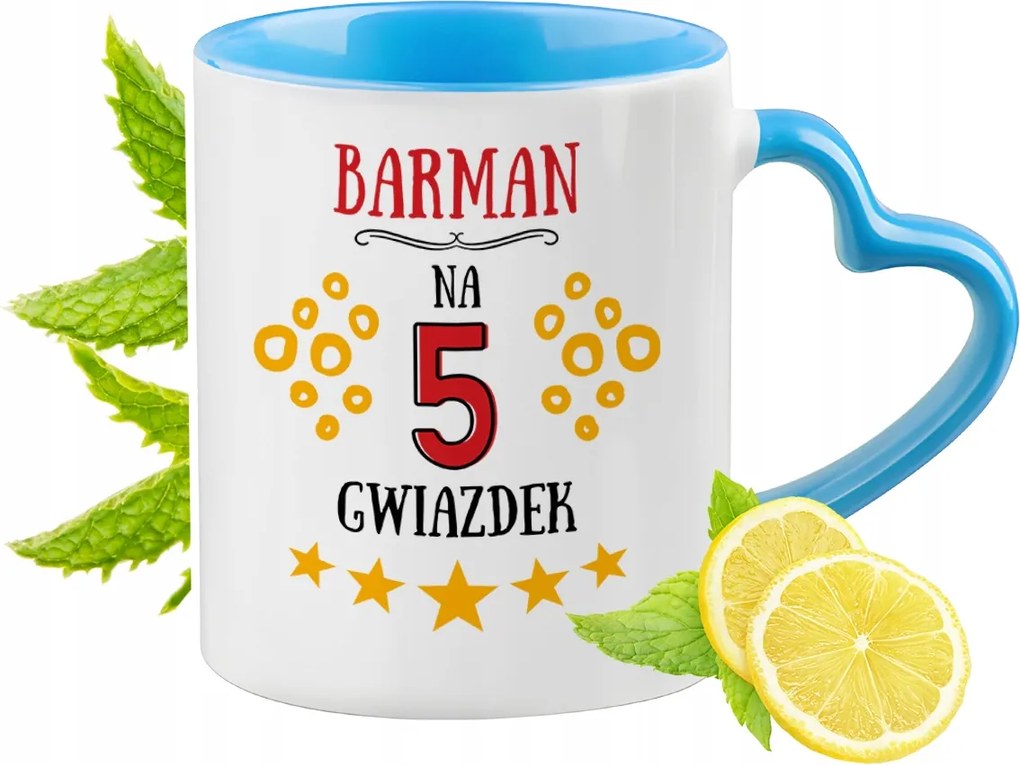 Csaposnak Kék Bögre Szív Alakú Füllel Ajándék