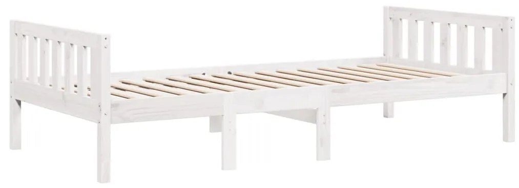 fehér tömör fenyőfa gyerekágy matrac nélkül 90 x 190 cm