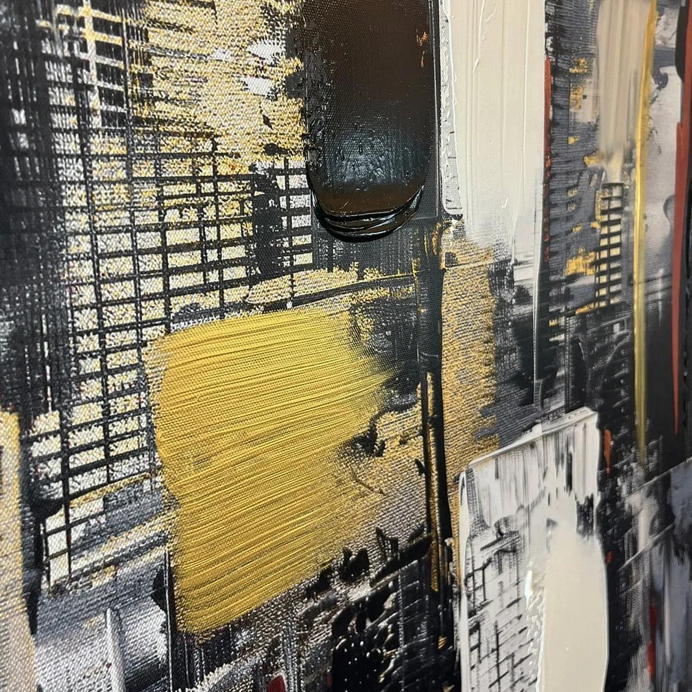 Kép kézzel festett részletekkel 70x100 cm Cityscape – Styler