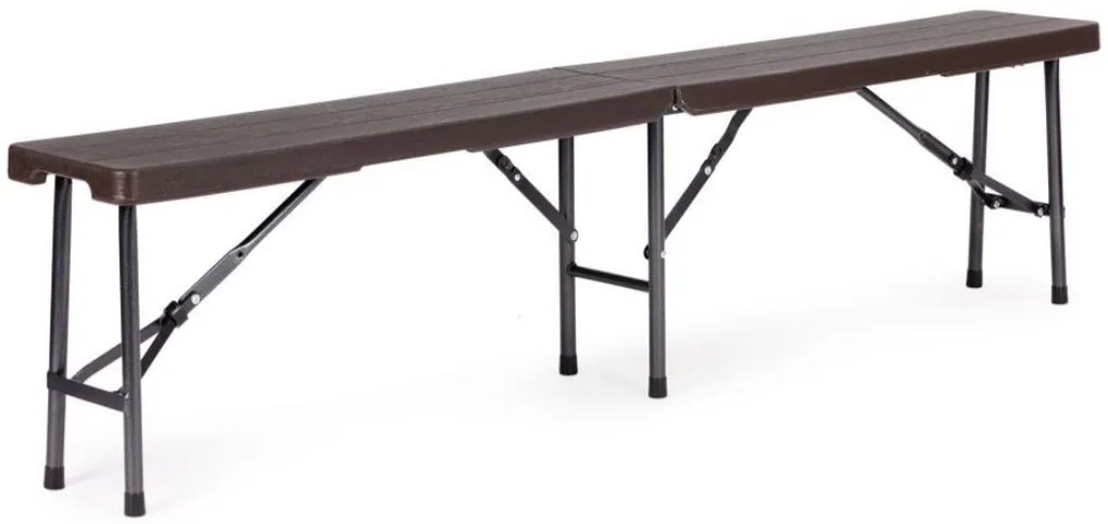 Catering készlet asztal + 2 pad 180cm Wooden Brown