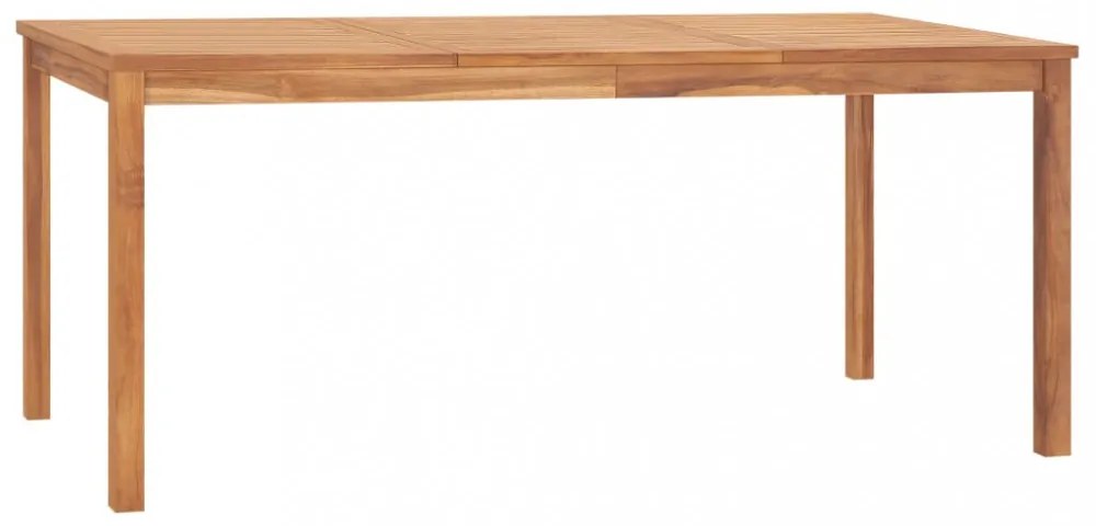 tömör tíkfa kerti étkezőasztal 180 x 90 x 77 cm