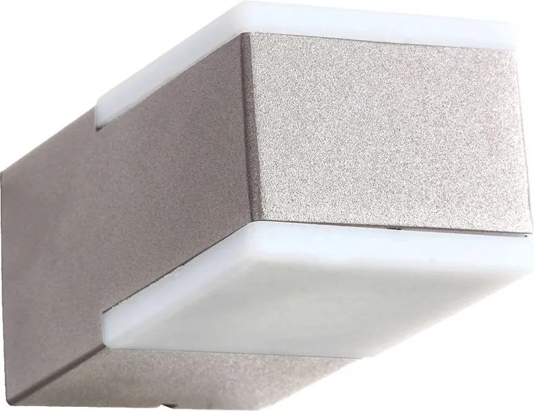PREZENT 63009 TECRA II. Modern Kültéri Fali Lámpa Matt Fehér, Ezüst, Szürke LED IP44