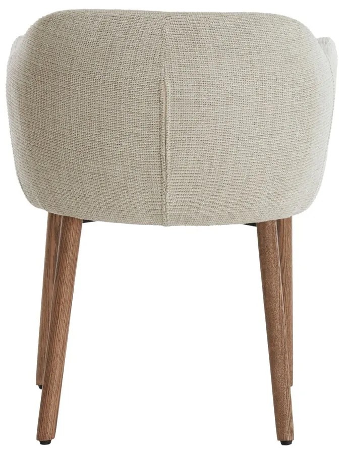 Bézs kárpitozott karfás étkezőfotel szett 2 db-os Blaine – Light & Living