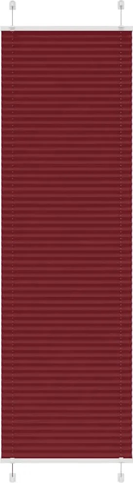 vidaXL pliszírozott redőny Bordeaux piros 60x200 cm Szövetszélesség