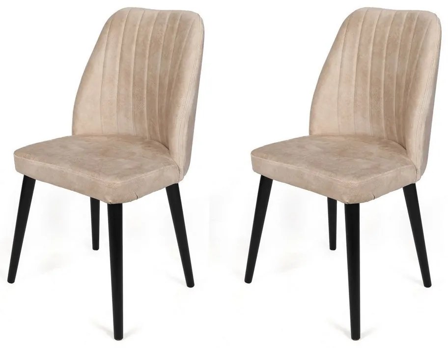Alfa Beige and Black étkezőszékek, 2 db