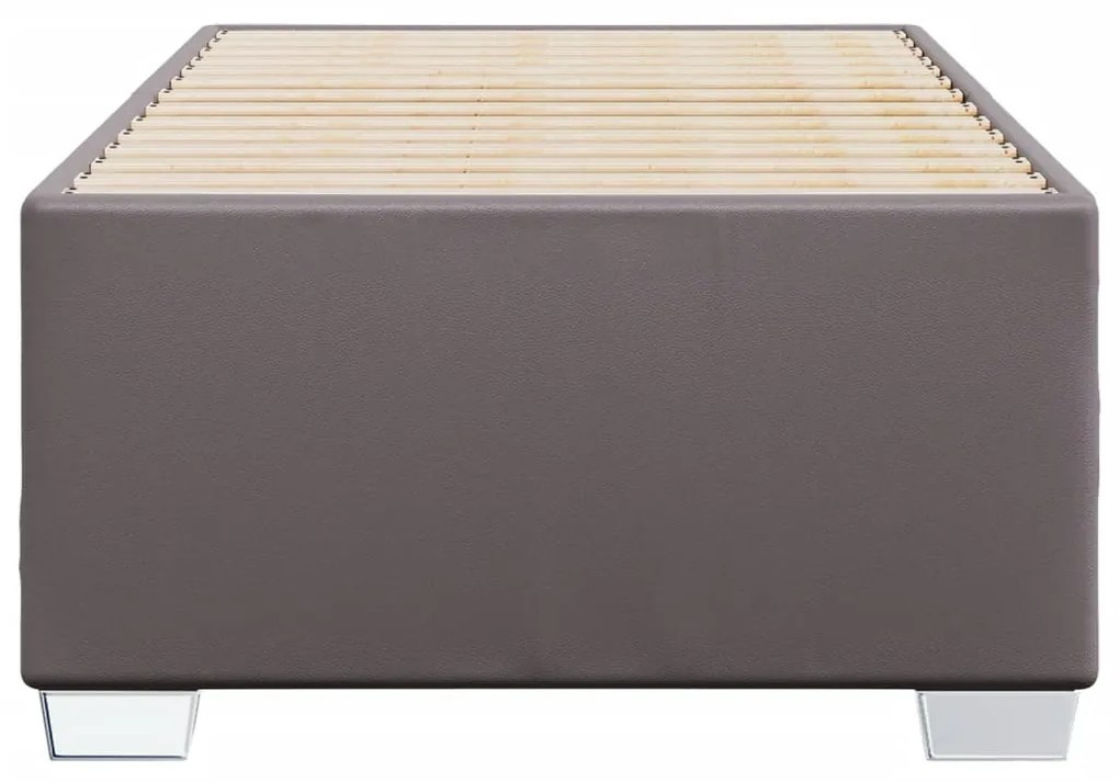 szürke műbőr ágykeret 80 x 200 cm