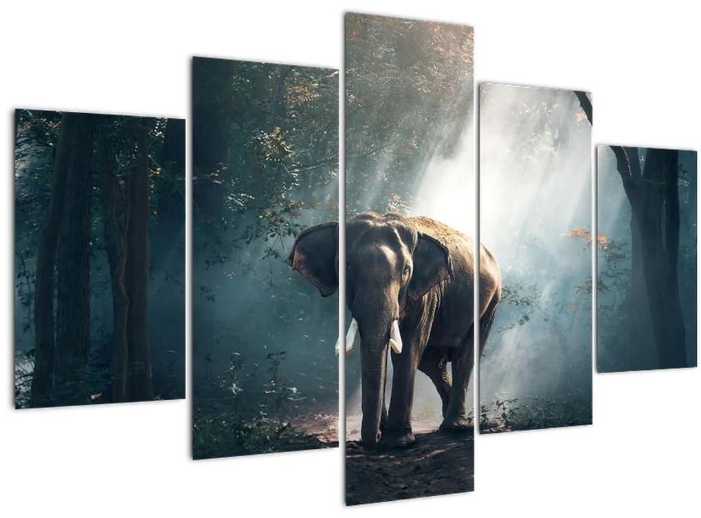 Elefánt a dzsungelben képe (150x105 cm)