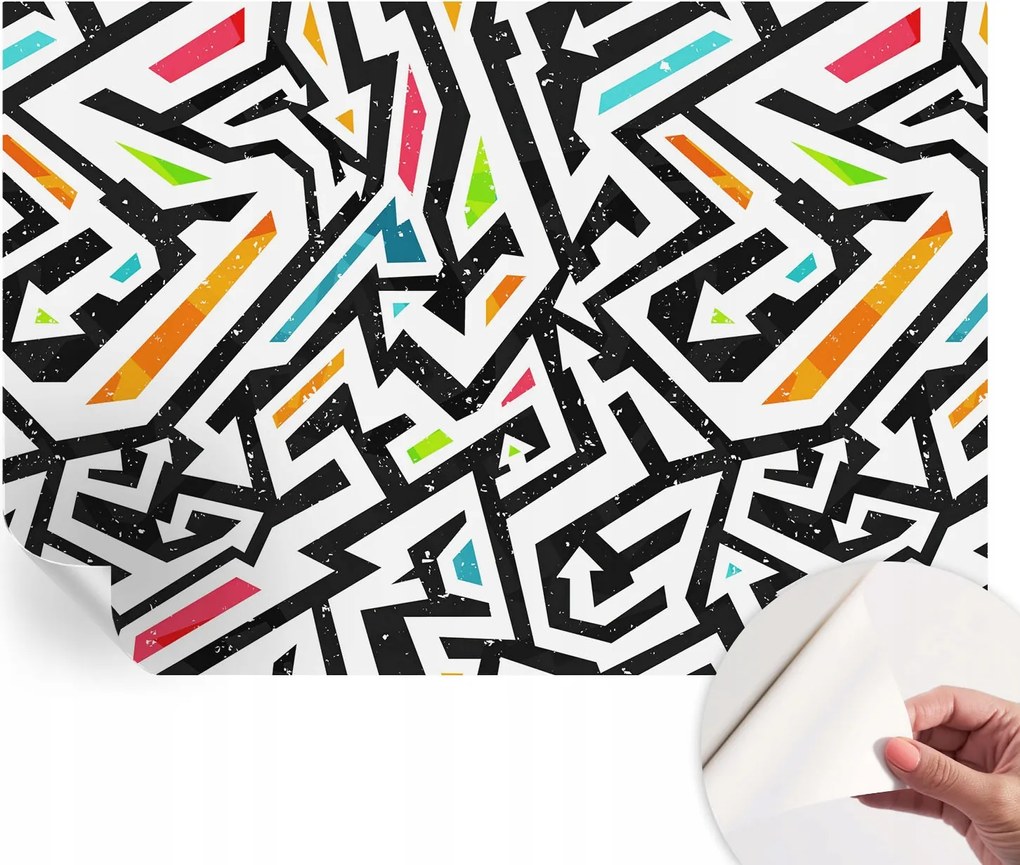 Öntapadós fotótapéta Egyszerű összeszerelés Absztrakt mozaik 152x104 cm