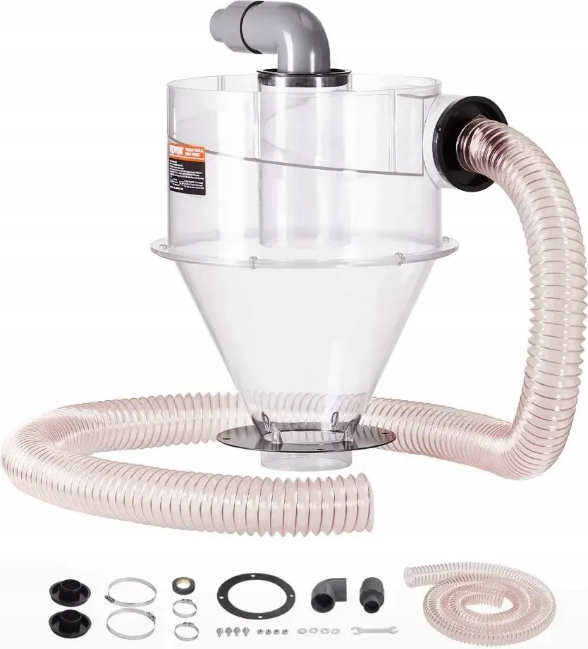 10 cm-es ciklonszeparátor porszívóhoz nedves/száraz működéshez